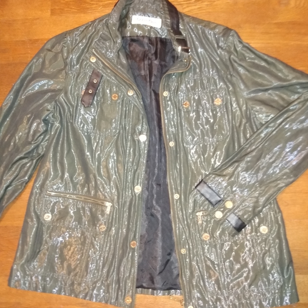 BEST OFFER!! Calvin Klein Army Green Jacket